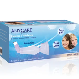 ANYCARE chambre d’inhalation plus de 6 ans sans latex sans BPA