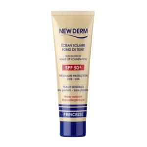 Newderm Princesse écran solaire SPF50+ fond de teint 50ml sans paraben parfum