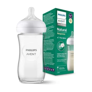 AVENT biberon natural en verre 240ml +1 mois (2) 654/27