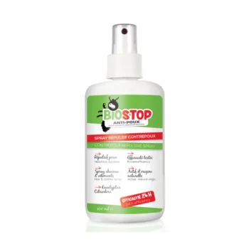 BIOSTOP spray répulsif anti-poux & lentes
