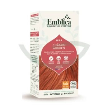 EMBLICA coloration végétale 4.4 châtain auburn 100g