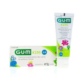 GUM dentifrice pack kids fraise 2-6 ans