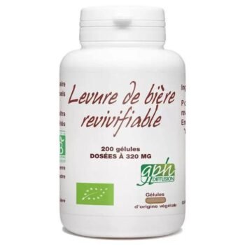 GPH Levure de Bière Revivifiable – 200 gélules – 320 mg