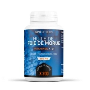 GPH Foie de Morue-200 capsules- 500mg