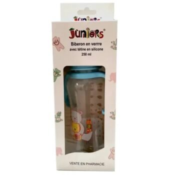 JUNIORS biberon verre avec poignées pm réf sn4 250ml