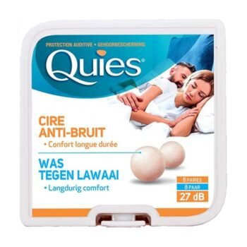 QUIES protection auditive en cire naturelle anti-bruit boîte de 16 unités