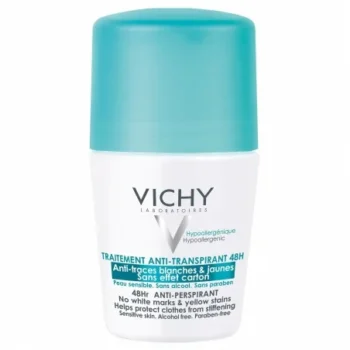 VICHY deo à bille traitement anti-transpirant anti-traces blanches/jaunes 50ml