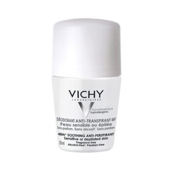 VICHY deo à bille anti-transpirant 48h peau sensible ou épilée 50ml
