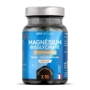 GPH MAGNESIUM BISGLYCINATE + VITAMINE B6 500 MG 90 GELULES
