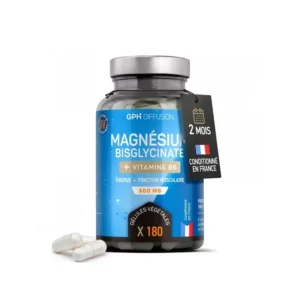 GPH MAGNESIUM BISGLYCINATE + VITAMINE B6 500 MG 200 GELULES